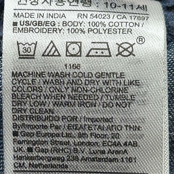 Gap x doen embroidered Blue Eyelet Kids Dress - Picture 5 of 6